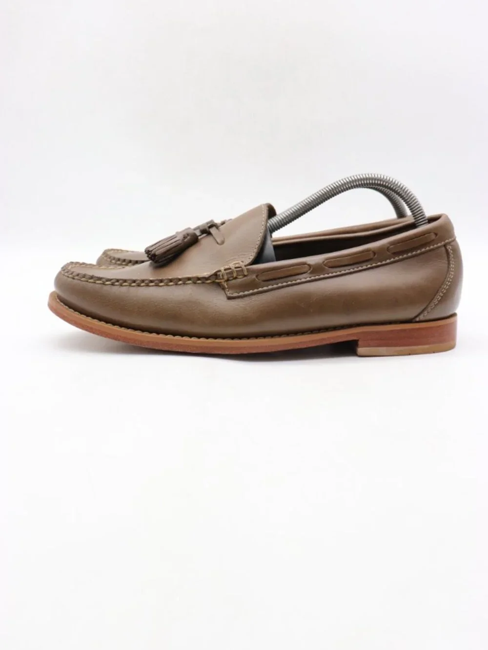 GH Bass Weejuns Tassel Loafers Men's Size 9 D Brown Leather Slip On Shoes_4